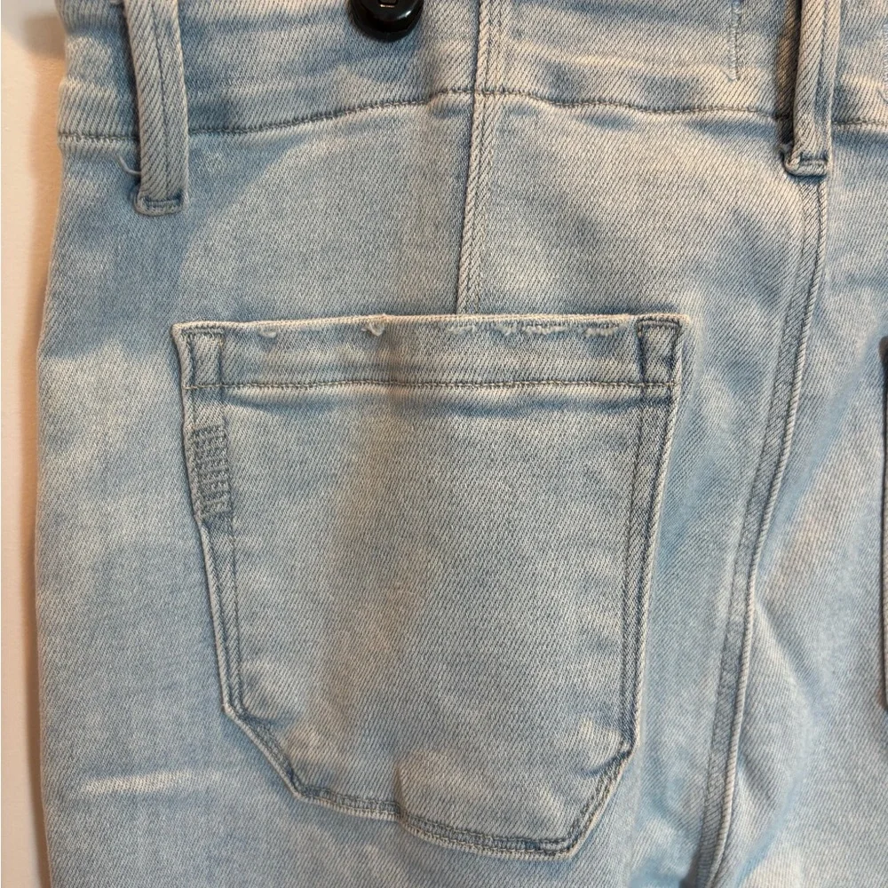 PAIGE Anessa High-Rise Wide Leg Women’s Jeans in Suki Distressed - Size 32P - Picture 12 of 15
